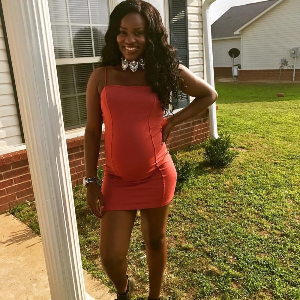 Peach Mini Dress